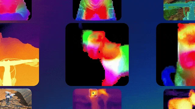 Animación de características densas de DINOv3 que mantienen la coherencia entre fotogramas.